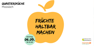 Stilisierter Apfel auf weißem Grund